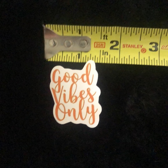 10 for $8 sticker bundle π€
Good vibes only in orange design - Picture 2 of 3
